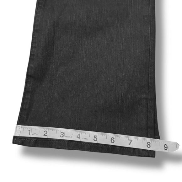 NWT Madewell Kick Out Full Length Jeans Black Midrise Flare Denim Women’s Sz 26 - Picture 10 of 16